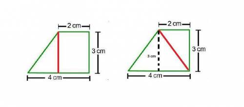 Which equations can be used to determine the area of the irregular figure? Check all that apply. A t