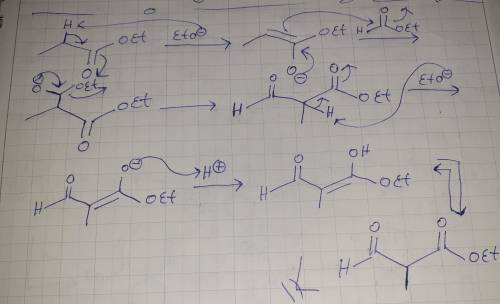 Draw the structure(s) of the product(s) of the Claisen condensation reaction between ethyl propanoat
