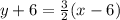 y+6=\frac{3}{2} (x-6)