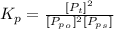 K_p  =  \frac{[P_t]^2}{[P_p__{o}} ]^2  [P_p__{s}}]}