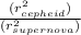 \frac{(r^2_{cepheid})}{(r^2_{supernova})}
