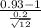 \frac{0.93- 1}{\frac{0.2}{\sqrt{12}} }