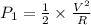 P_1=\frac{1}{2}\times \frac{V^2}{R}