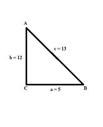 URGENT!! Find the measure of angle C, to the nearest tenth of a degree, on a triangle with side leng