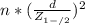 n*(\frac{d}{Z_{1-/2}})^2