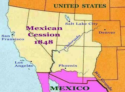 Mexico ceded territory to the US in what year?