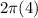 2\pi (4)