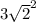3\sqrt{2}^2