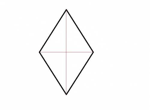 A rhombus has side lengths of 25. What could be the lengths of the diagonals? *