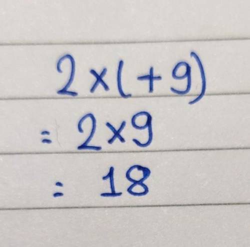 What is the answer to (2×+9)