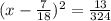 (x-\frac{7}{18})^2=\frac{13}{324}