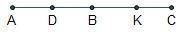 Given that D is the midpoint of AB and B is the midpoint of AC, which statement must be true? A line