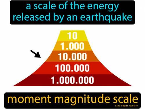 Which statement describes the moment magnitude scale? A. It measures only small earthquakes. B. It c