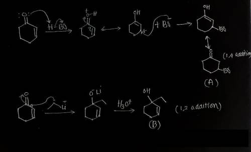 One of the reagents below gives predominantly 1,2 addition (direct addition) while the other gives p