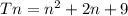 Tn =  {n}^{2}  + 2n + 9