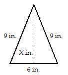 Find the height of the triangle by applying formulas for the area of a triangle and your knowledge a