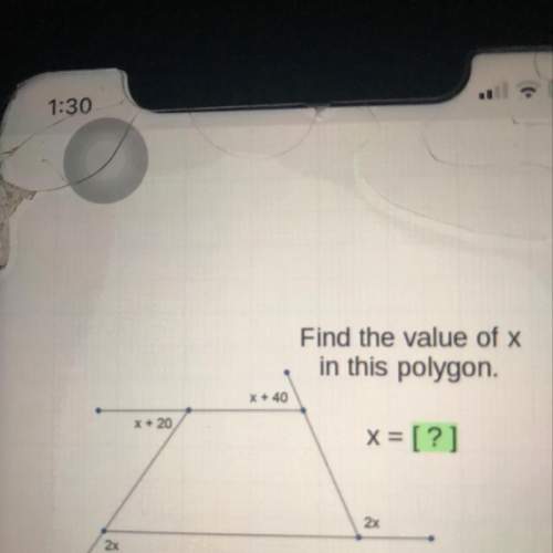 Find the value of x in this polygon