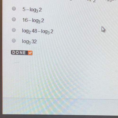 Which is equivalent to 3 log 2^8+4log2 1/2-log3^2