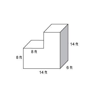 What is the surface area of the figure?  a. 428 ft2 b. 560 ft2&lt;