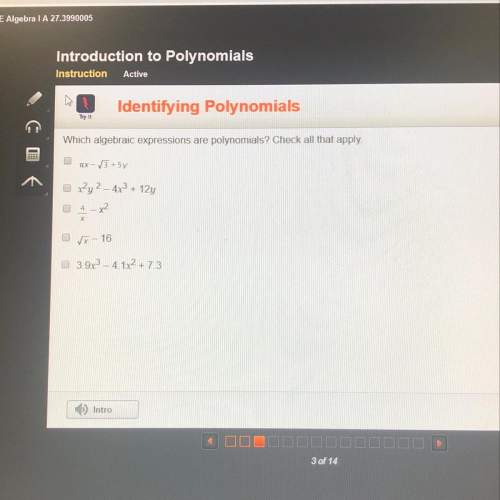 Which algebraic expression are polynomials? check all that apply