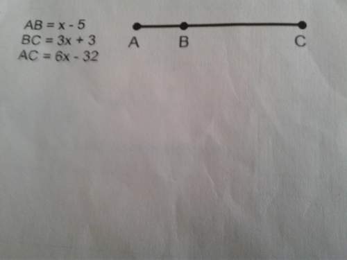 Find the length of segments ab and bc.
