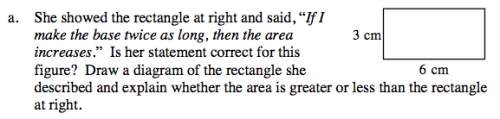 5-28. sophie claims that whenever she increases the perimeter of a rectangle, its area increases. 5-