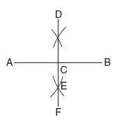 What construction is shown in the diagram?  a. the bisector of angle acd.