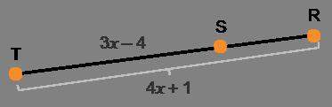 which expression represents the measure of segment rs?  7x – 3 7x + 5