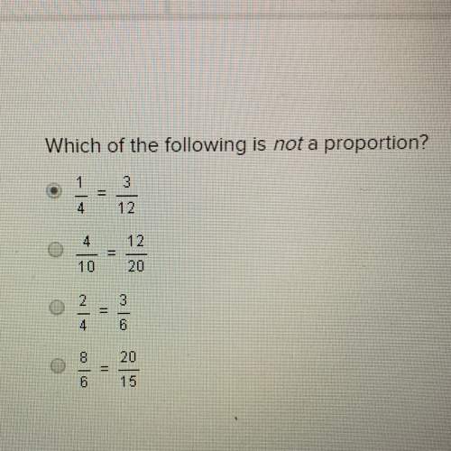 Which of the following is not a proportion?