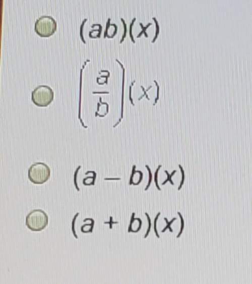 If a(x) and b(x) are linear functions with one varible which of the following expressions produces a