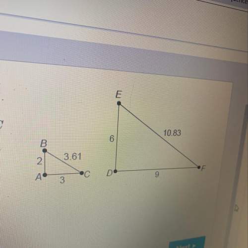 What is the scale factor from triangle abc to triangle def  a. 3 b.4 c.5 d6