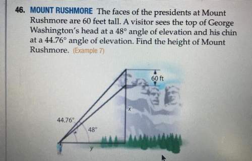 Find the height of mount rushmore. show your work.