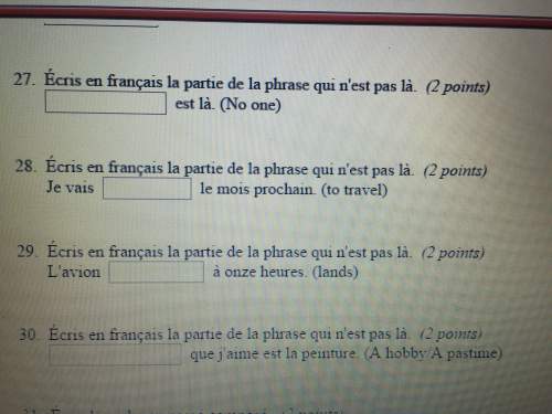 Been stuck on this for a month ! i really don't know much of french.