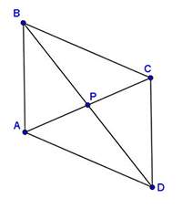 In quadrilateral abcd, diagonals ac and bd bisect one another:  what statement is used t
