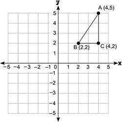 Look at triangle abc. what is the length of side ab of the triangle?  3 5