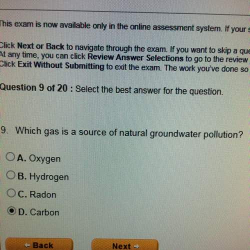 Which gas is a source of natural groundwater pollution