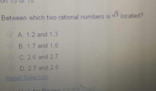 Between which two rational numbers is the square root of three located