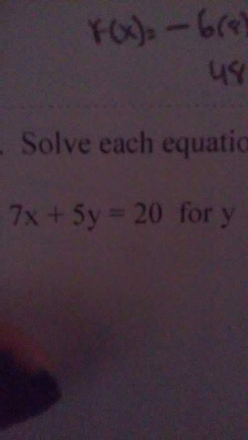 Can someone me do this ? how do i solve for y