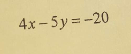 For the following equation, compute the x- and y- intercepts to graph the line.