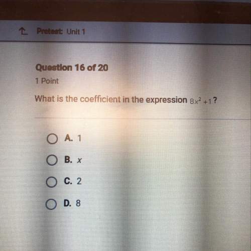 What is the coefficient in the expression 8x^2+1?