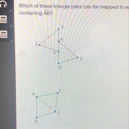Which of these triangle pairs can be mapped to each other using both a translation and reflection ac