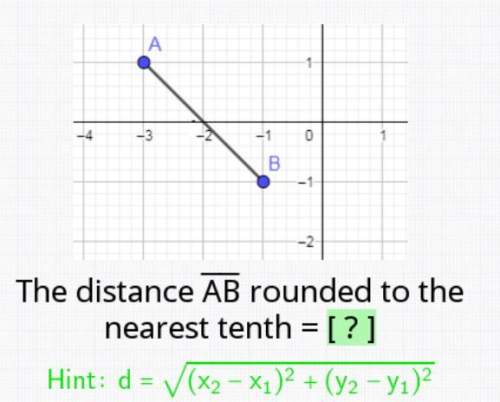 What is the distance of ab rounded to the nearest tenth and why?