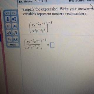 Simplify the expression. write your answer without negative exponents. assume that the variables rep