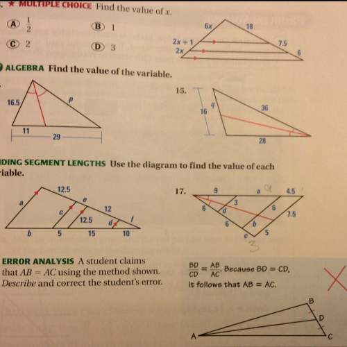 How do i find the values of all these. both 16 and 17