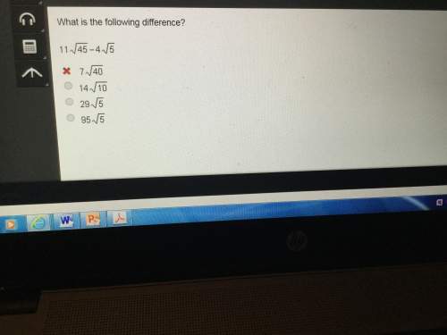 What is the following difference? 11√45 - 4√5 (picture attached)