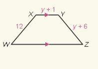 What is the length xy if the quadrilateral is an isosceles trapezoid? i thought 6 was the answer, b
