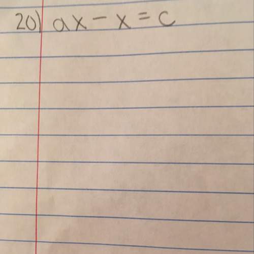 How do i do this? i have to solve for x