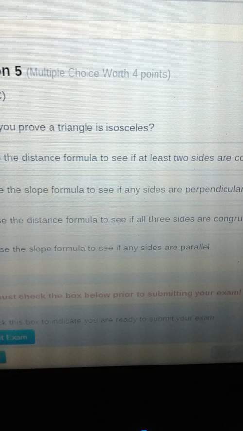 How can you prove a triangle is isosceles