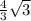 \frac{4}{3}{\sqrt3}