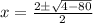 x = \frac{2 \± \sqrt{4 - 80}}{2}